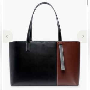 Staud Shoko Tote Bag - Black/Brown NWT